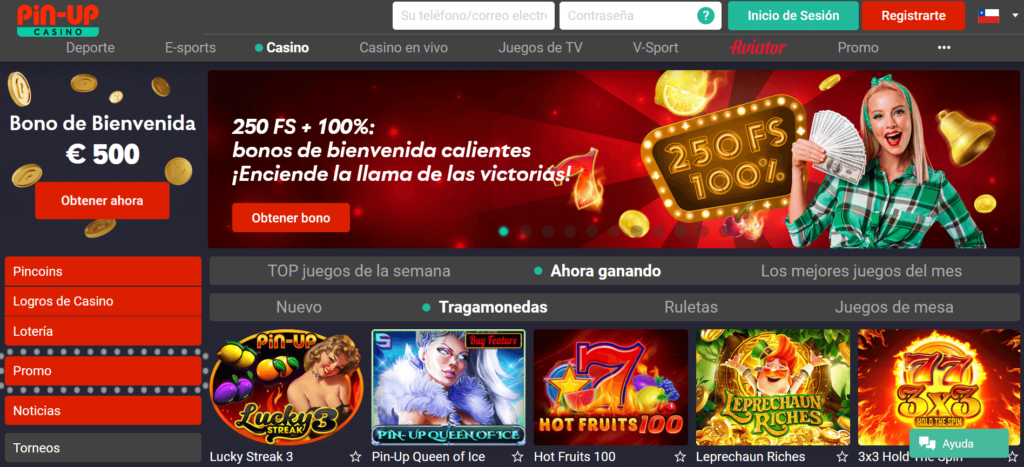 pin up casino chile suma nuevos juegos exclusivos